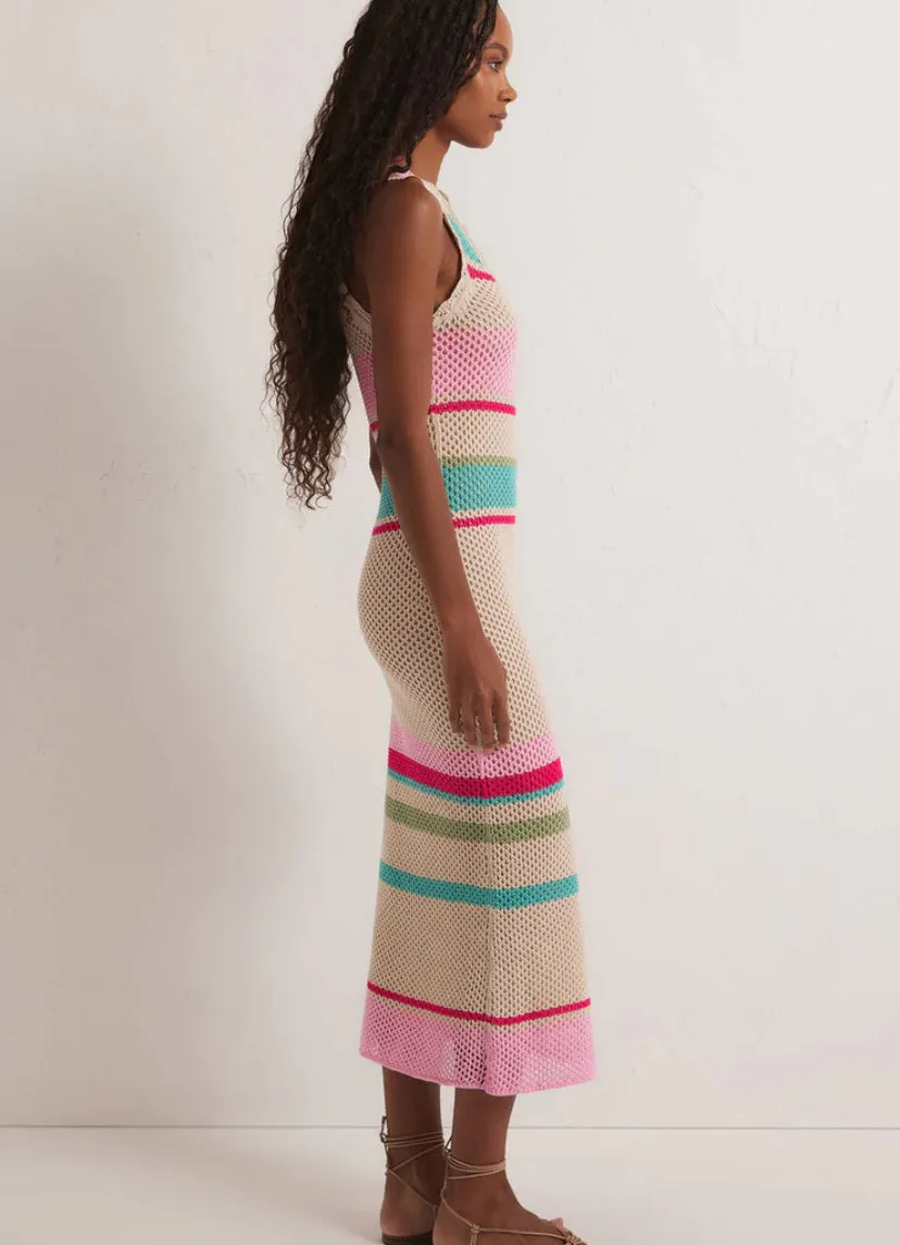 Stripe Crochet Dress