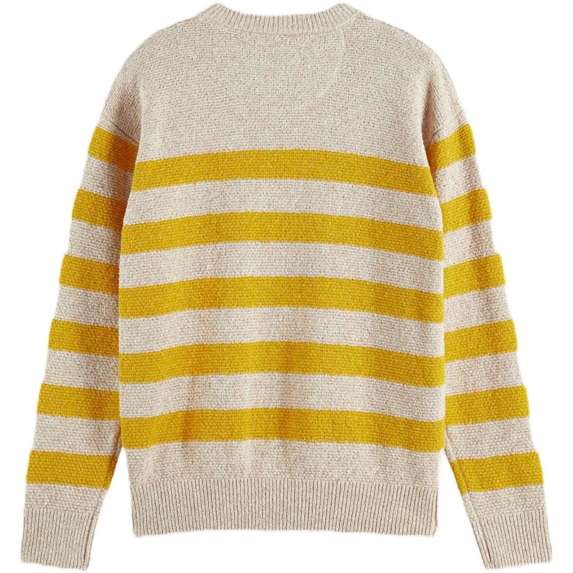 Striped Knitted Crew - Yellow & Bone