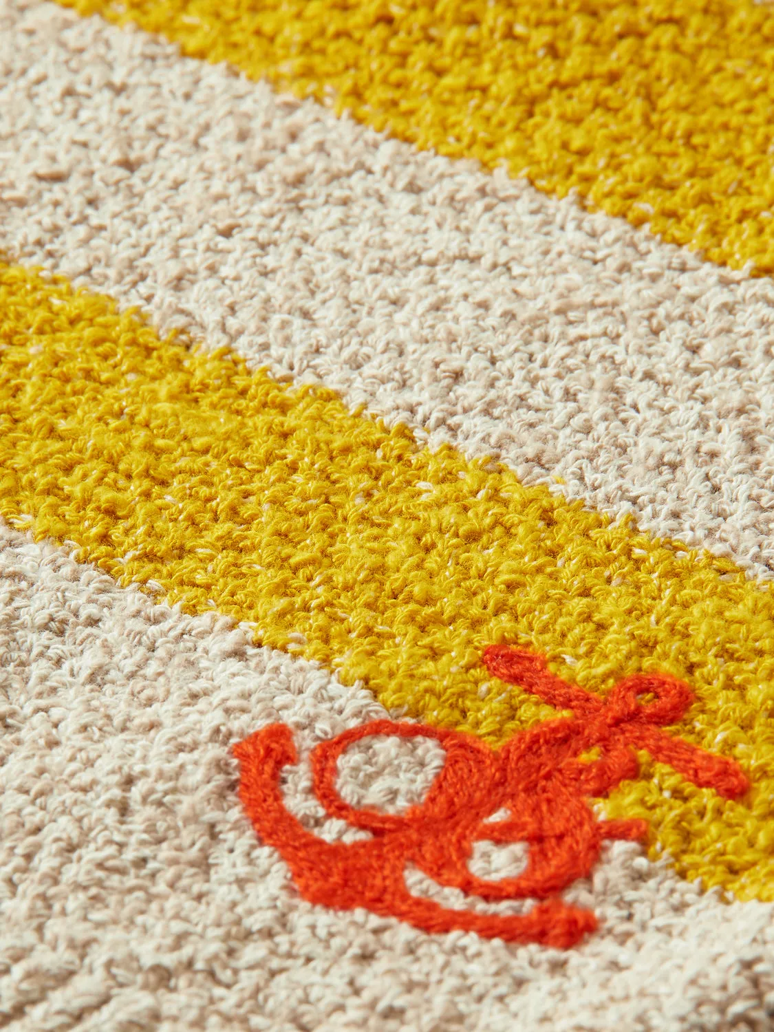 Striped Knitted Crew - Yellow & Bone