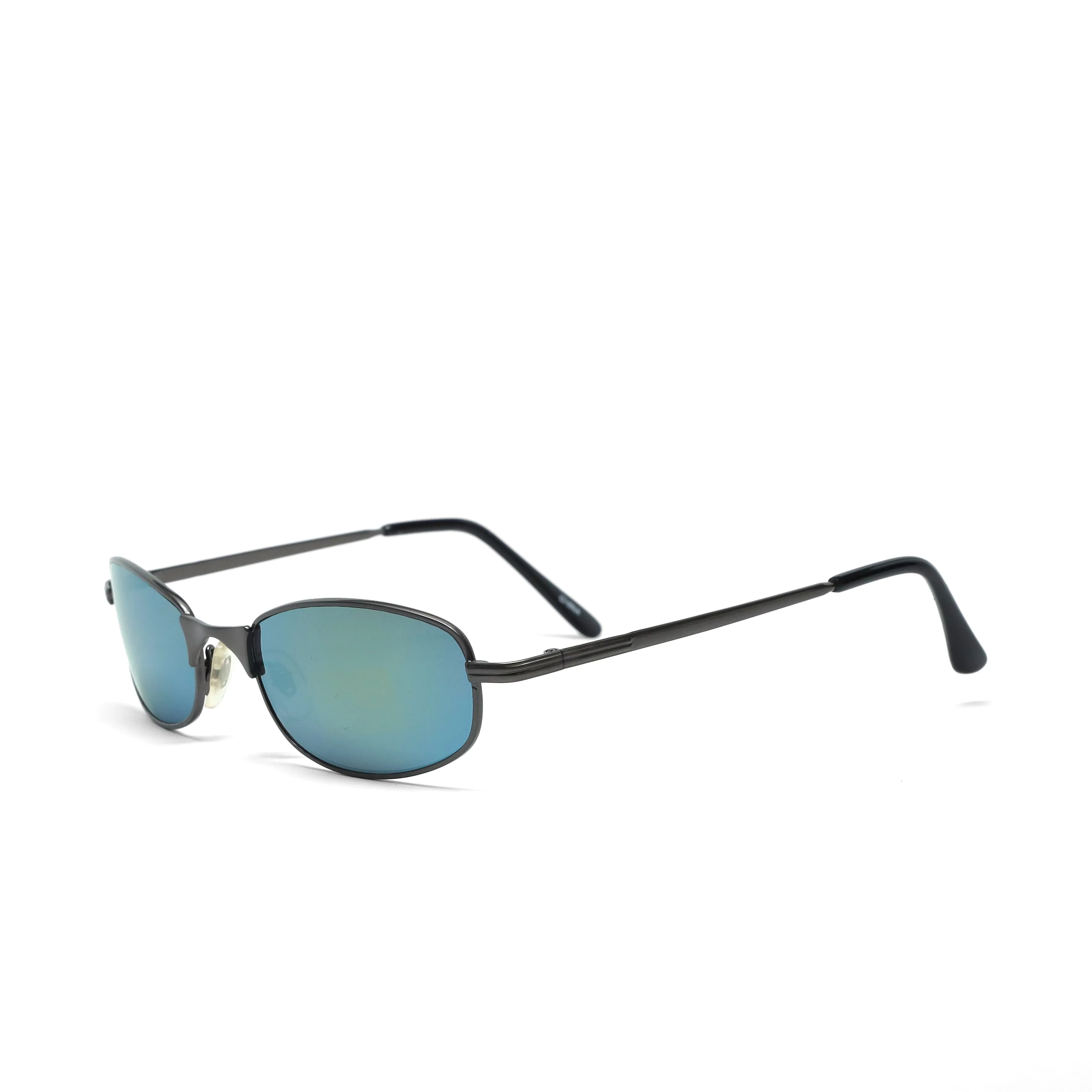 //Style 971// Vintage 90s Wire Oval Iridescent Lens Sunglasses - Multicolor