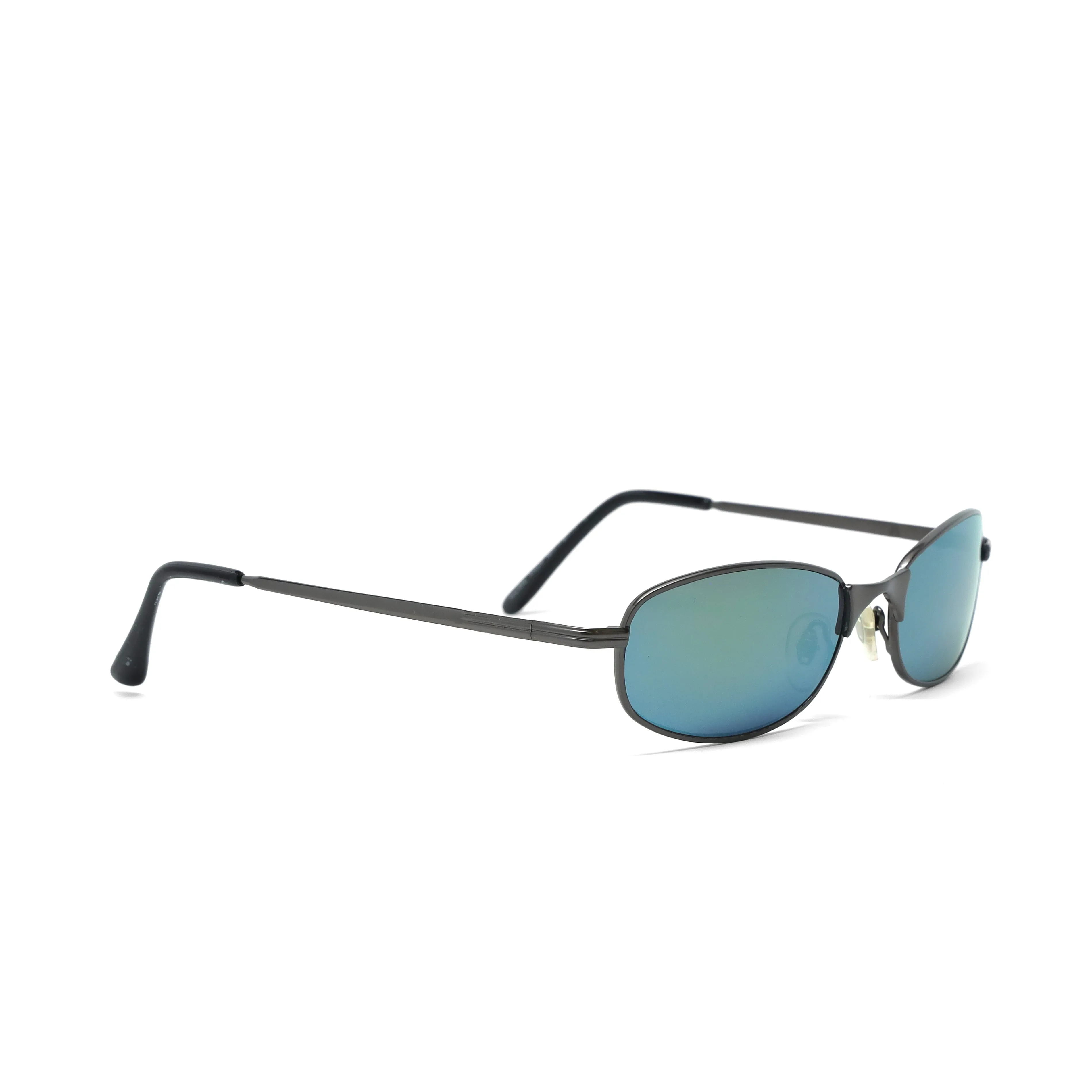 //Style 971// Vintage 90s Wire Oval Iridescent Lens Sunglasses - Multicolor