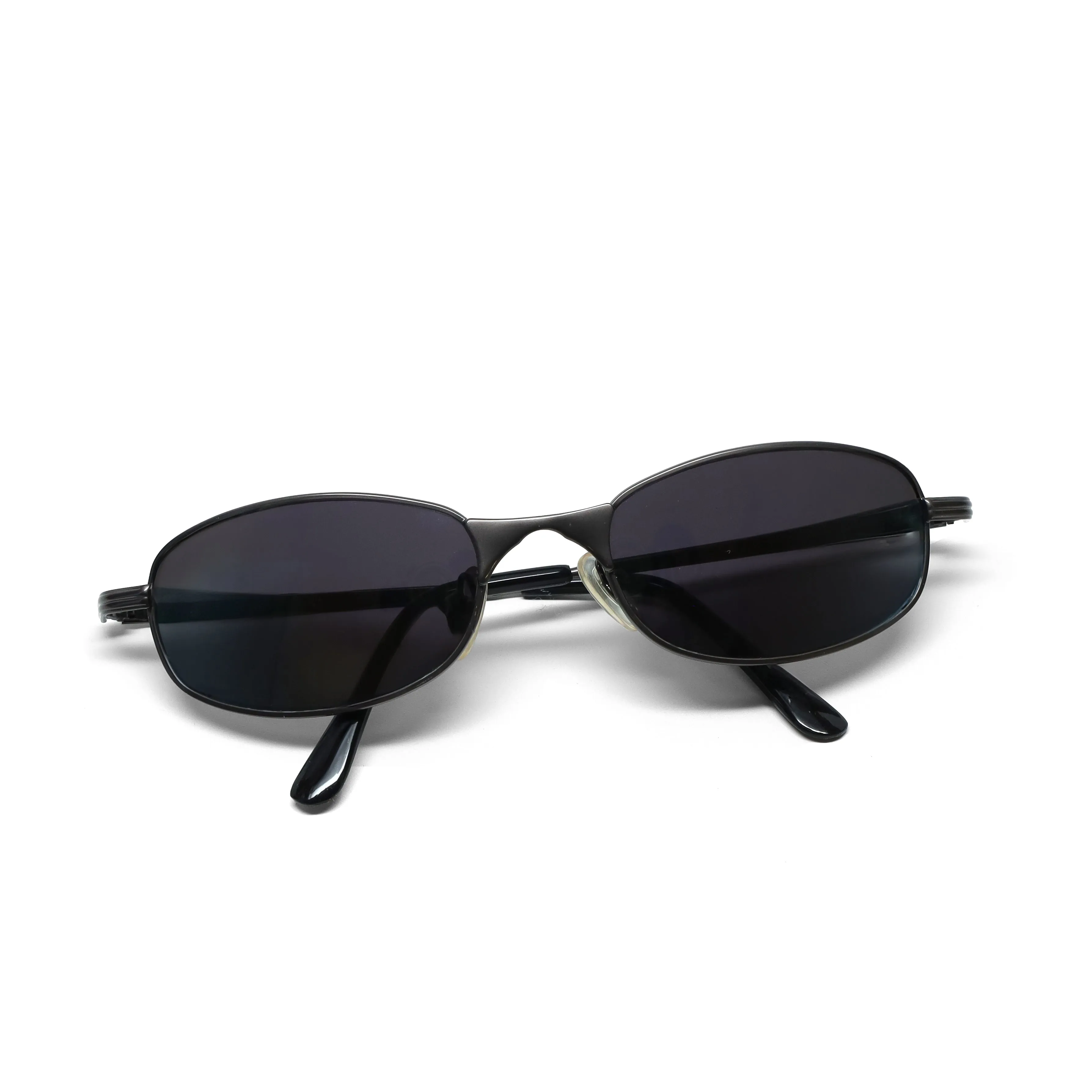 //Style 971// Vintage 90s Wire Oval Iridescent Lens Sunglasses - Multicolor