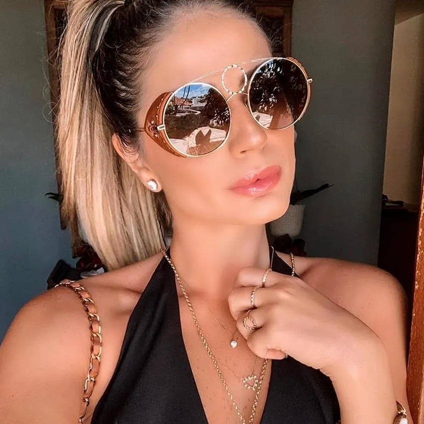 Stylish Vintage Round Sunglasses For Women-Unique and Classy