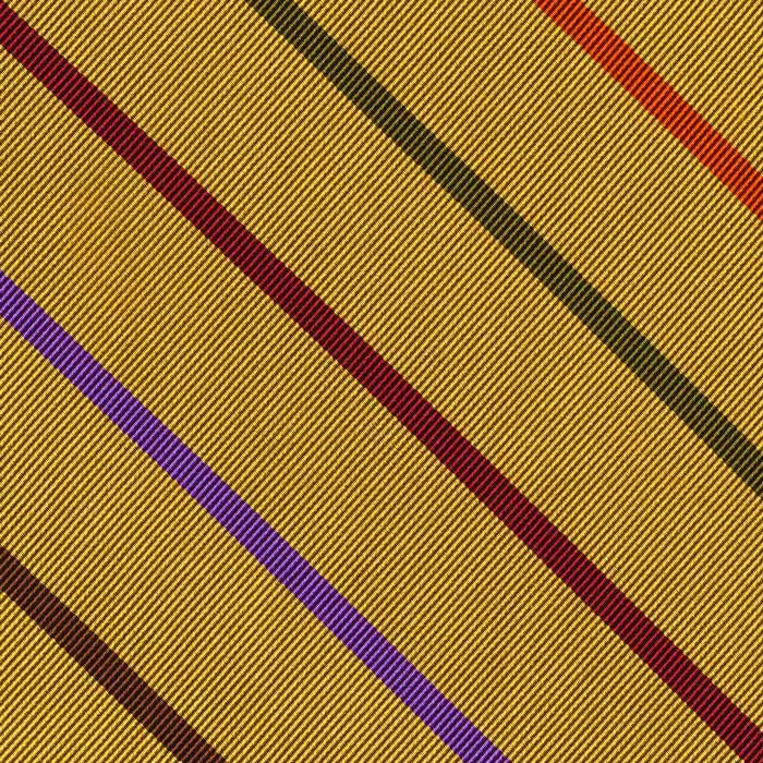 Suffolk Stripe Silk Tie RGT-8  White, Black & Yellow Gold on Dark Red