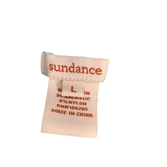 Sundance Ribbed Turquoise Bodycon Sweater Large