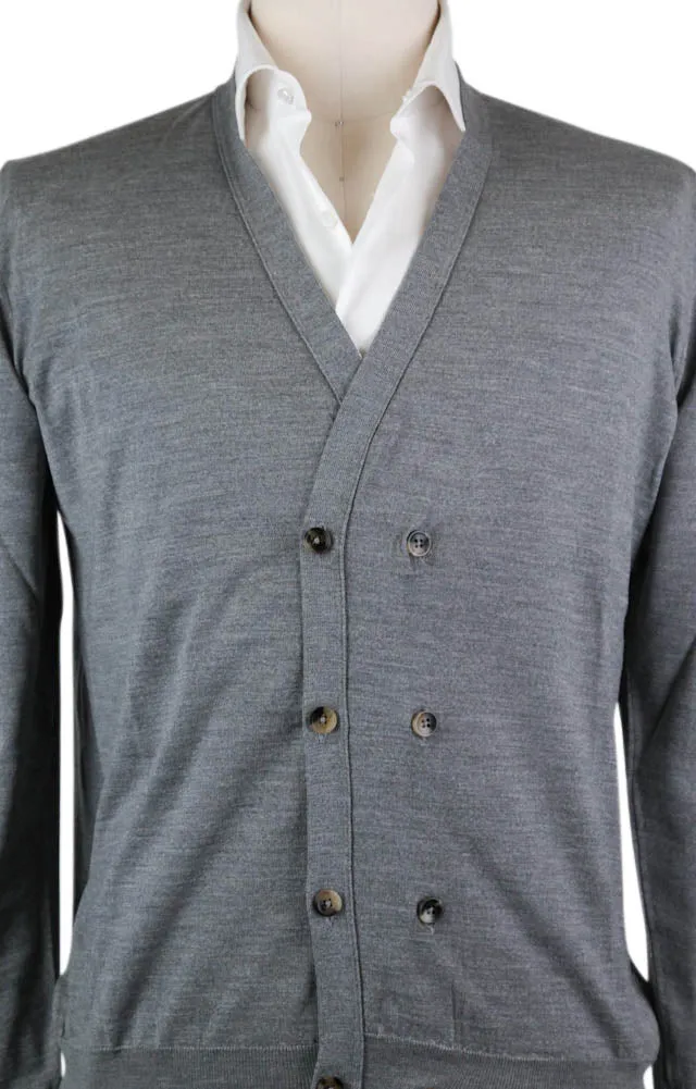 Svevo Parma Gray Wool Sweater - Size: Medium US / 50 EU