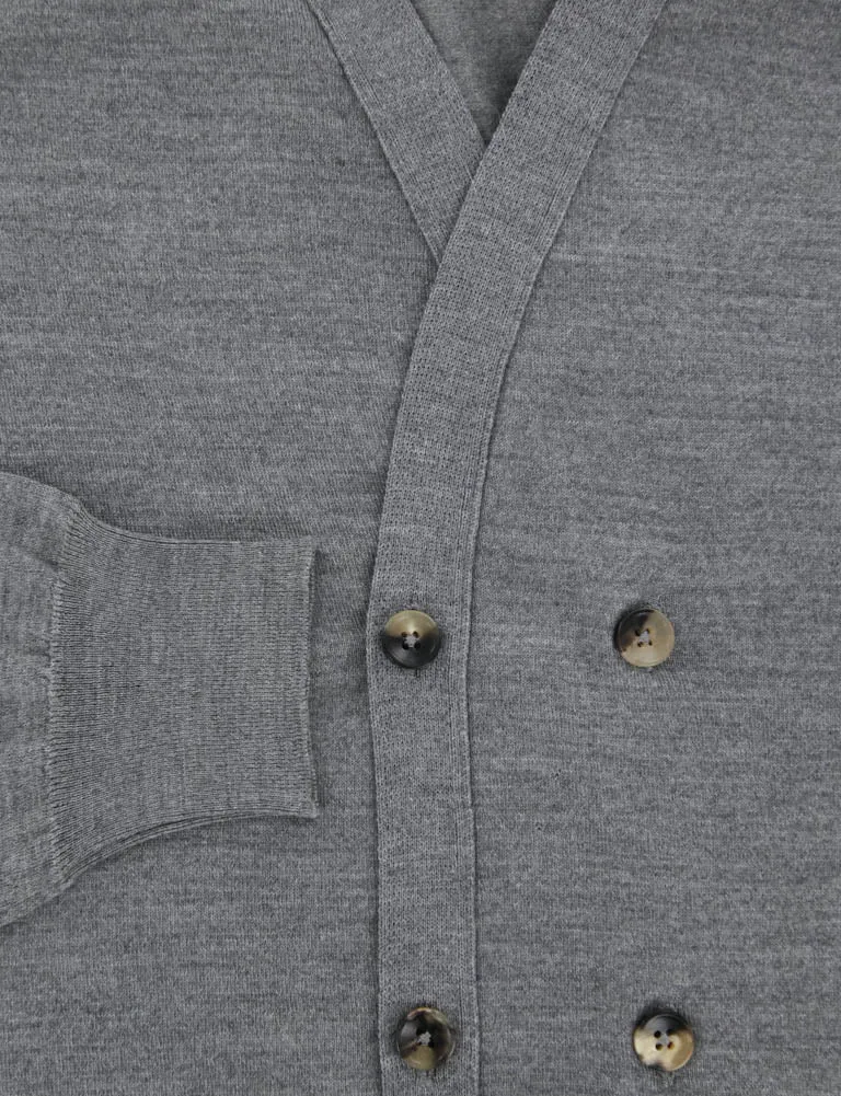 Svevo Parma Gray Wool Sweater - Size: Medium US / 50 EU