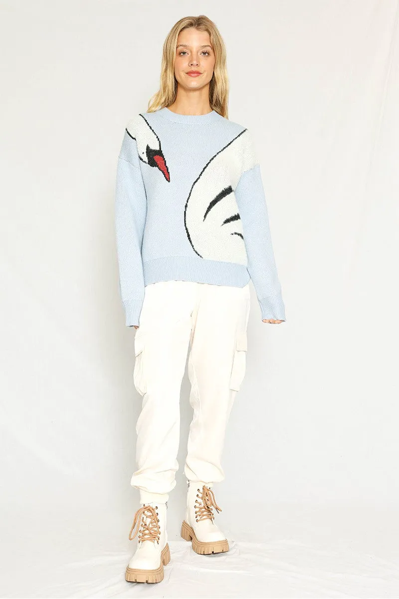 Swan Knit Sweater