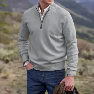 Sweater Luxe™ | Men's Comfortable Long Sleeve Sweater | Soft Knit Fabric, Relaxed Fit & Breathable Design