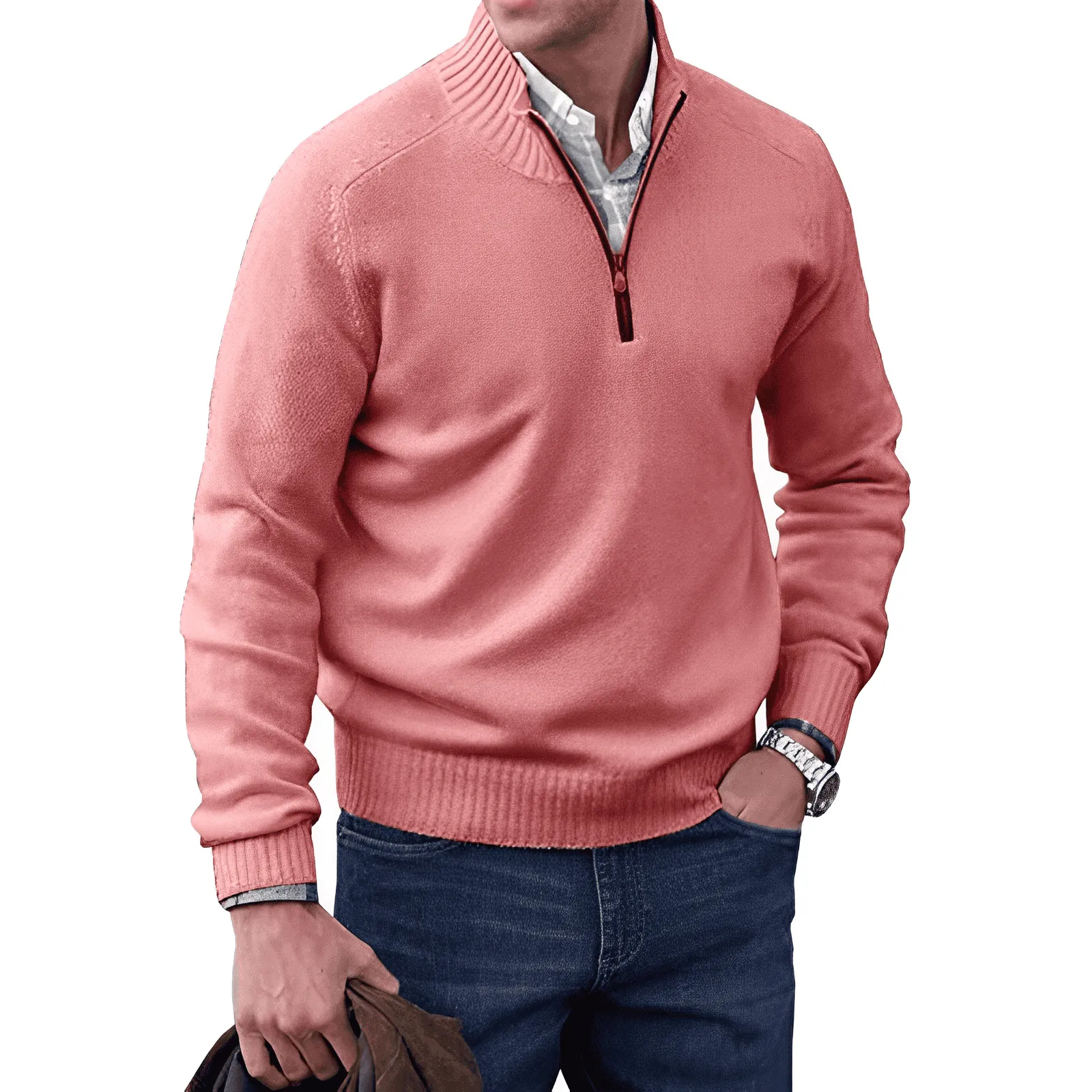 Sweater Luxe™ | Men's Comfortable Long Sleeve Sweater | Soft Knit Fabric, Relaxed Fit & Breathable Design