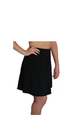 Swim Skirt Long Cover Up Chlorine Resistant - Black