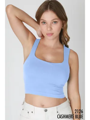 Talia Basic Tank Cashmere Blue