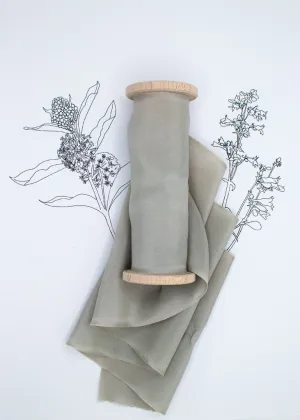 Talia Blue Silk Ribbon in Habotai