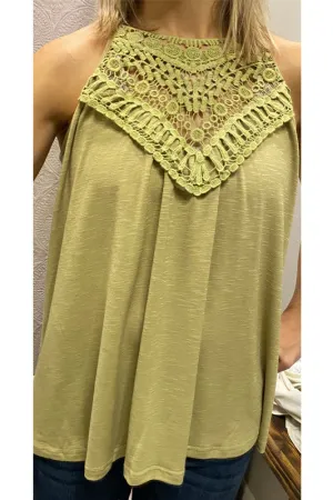 Tank Top With Lace Details