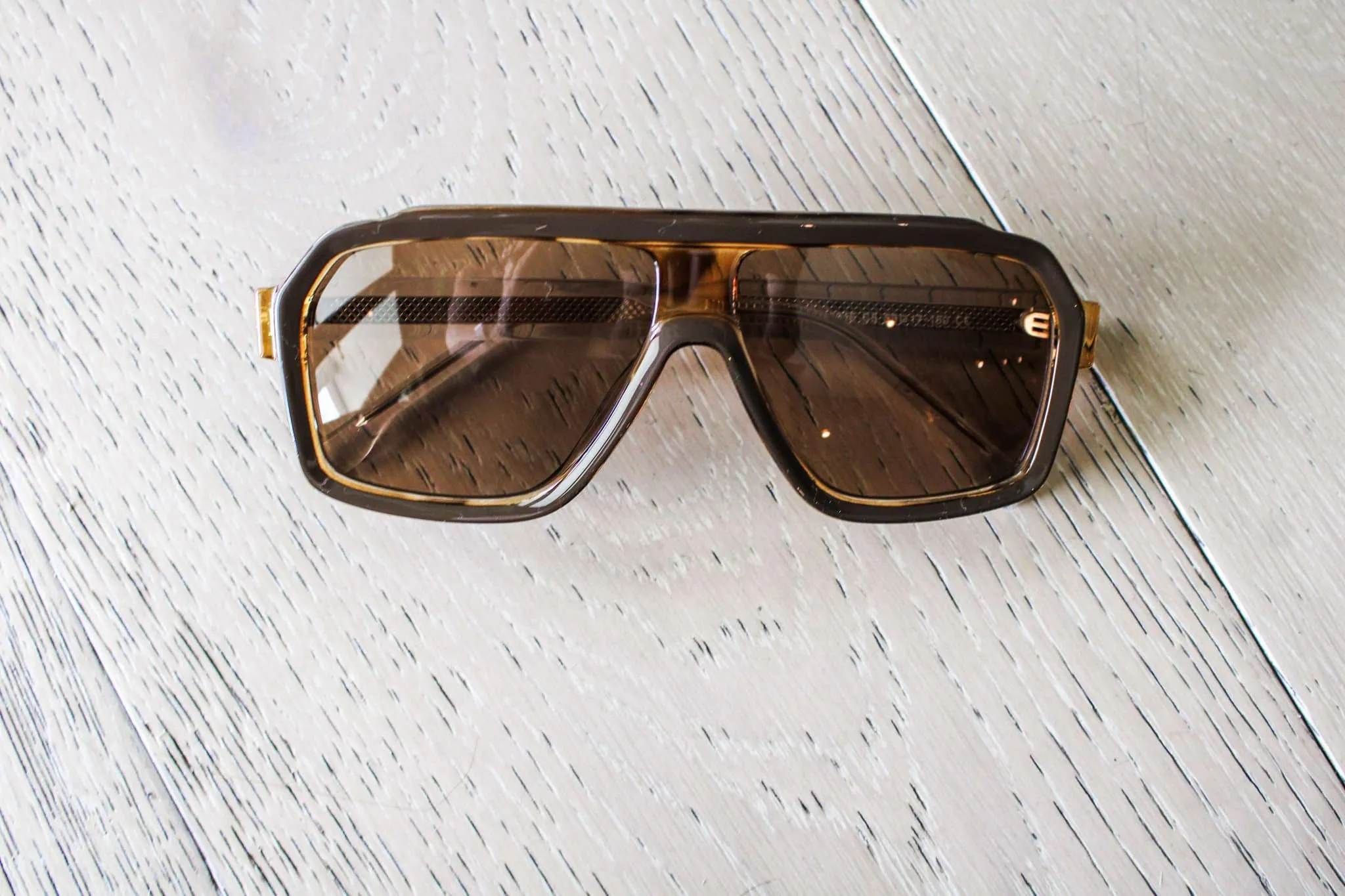Taupe Oversized Aviator Sunglasses
