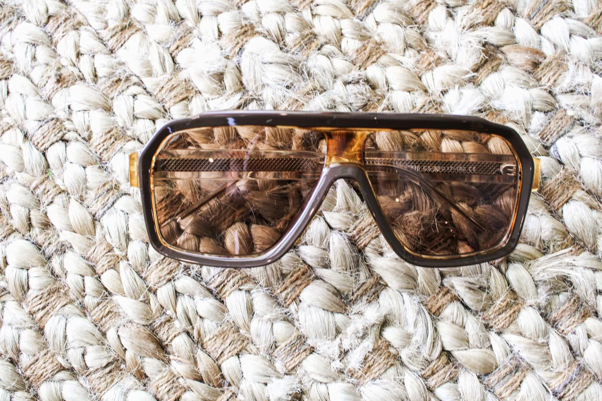 Taupe Oversized Aviator Sunglasses