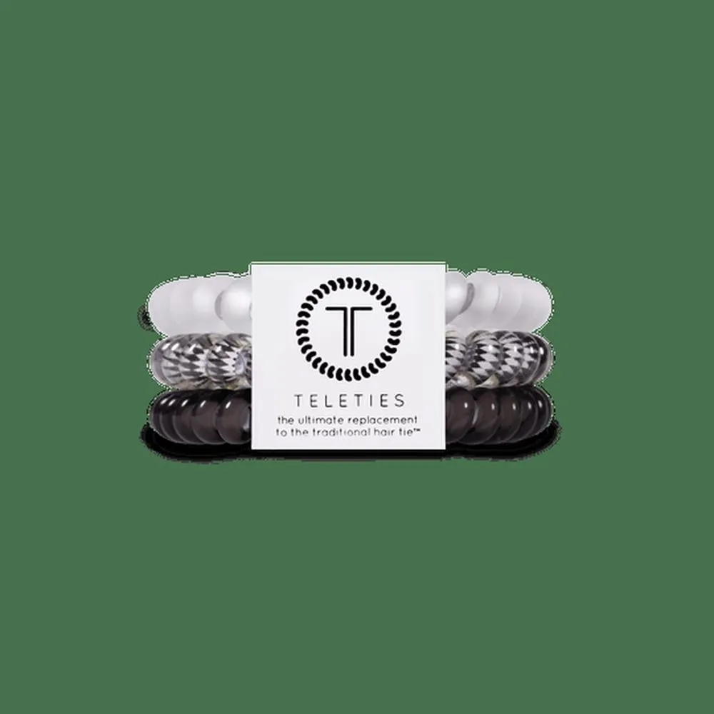 Teleties Hair Ties Silver Flames / Small