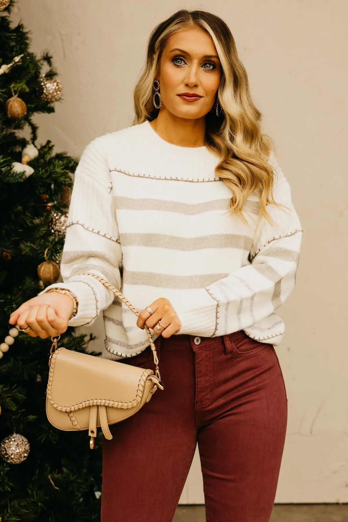 The Aryanna Stitch Detail Sweater