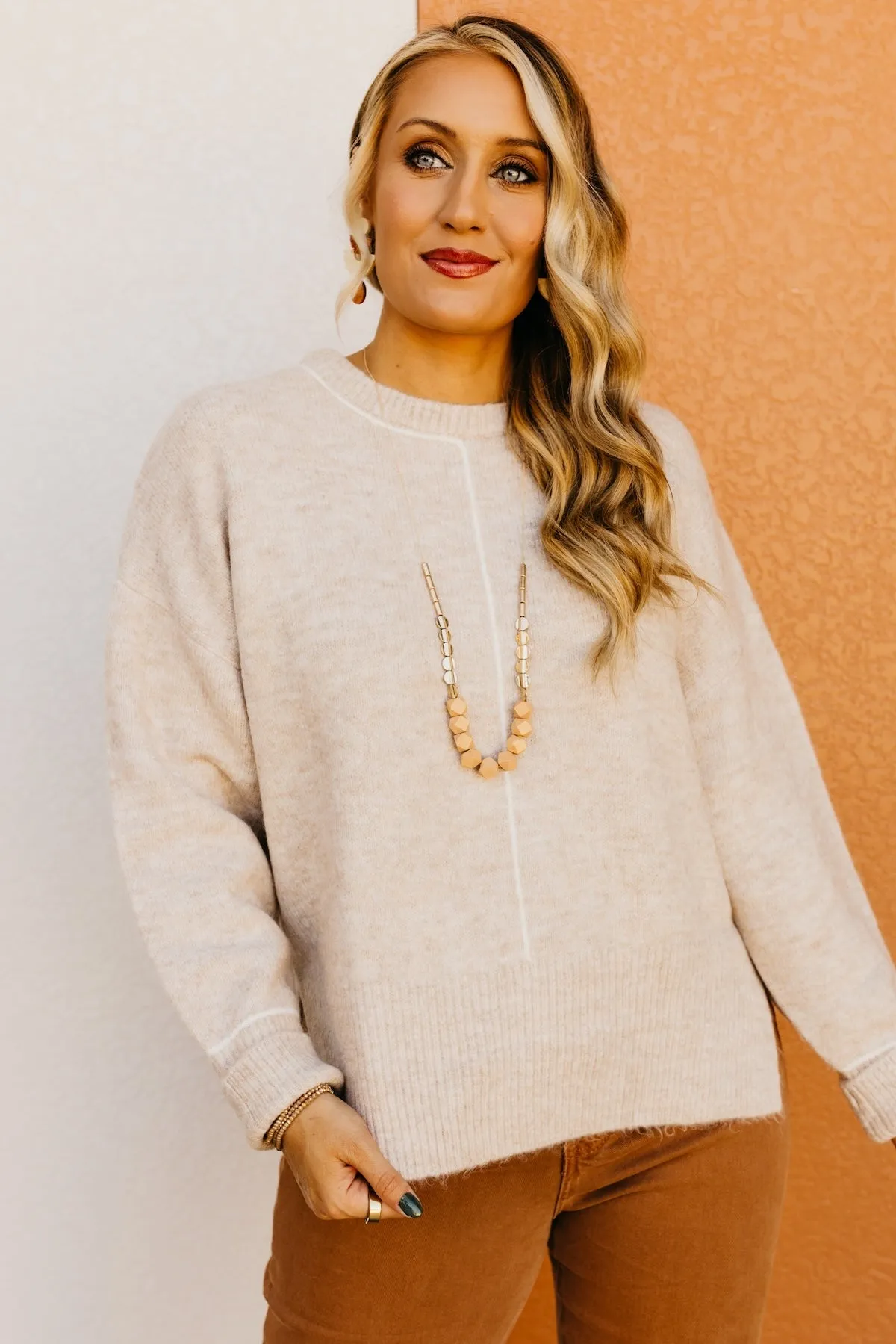 The Kadence Contrast Line Sweater