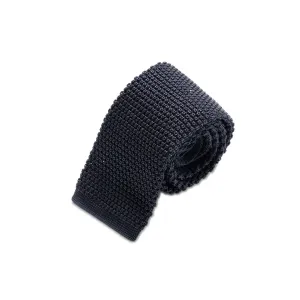 Ties - Navy Silk Knit