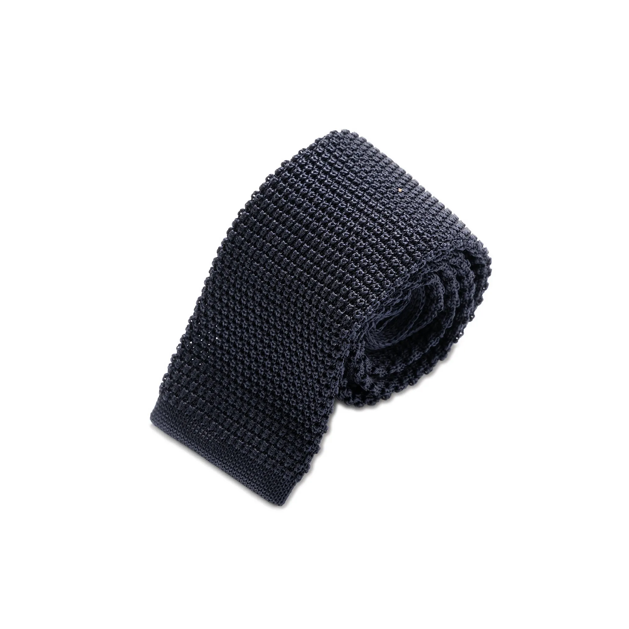 Ties - Navy Silk Knit