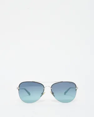Tiffany & Co. Blue Lens Infinity Aviator 6001/9S Sunglasses