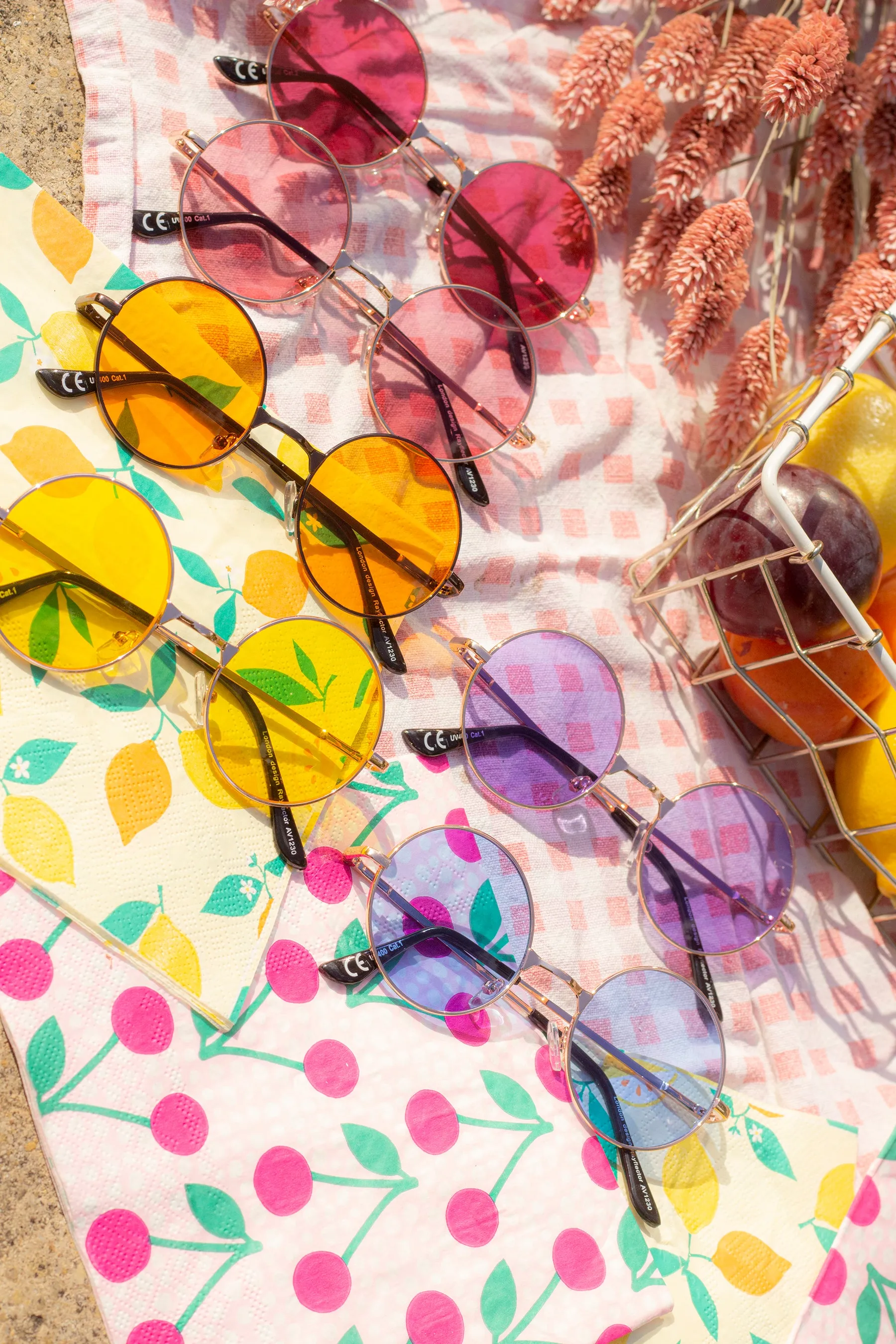 Tint Round Frame Sunglasses