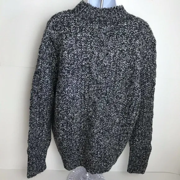 Topshop Black Multicolored Chunk Sweater