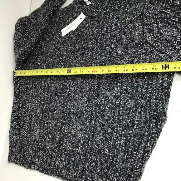 Topshop Grey Knit Long Sleeve Sweater