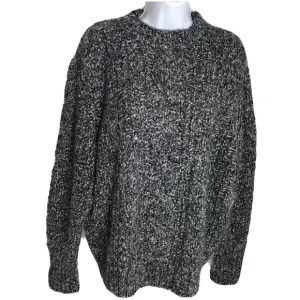 Topshop Grey Knit Long Sleeve Sweater