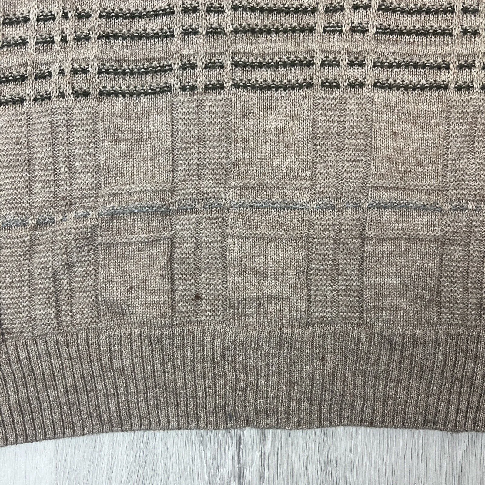 Tradewinds by Ansett Mens Brown Knitted Pullover Jumper Size 2XL
