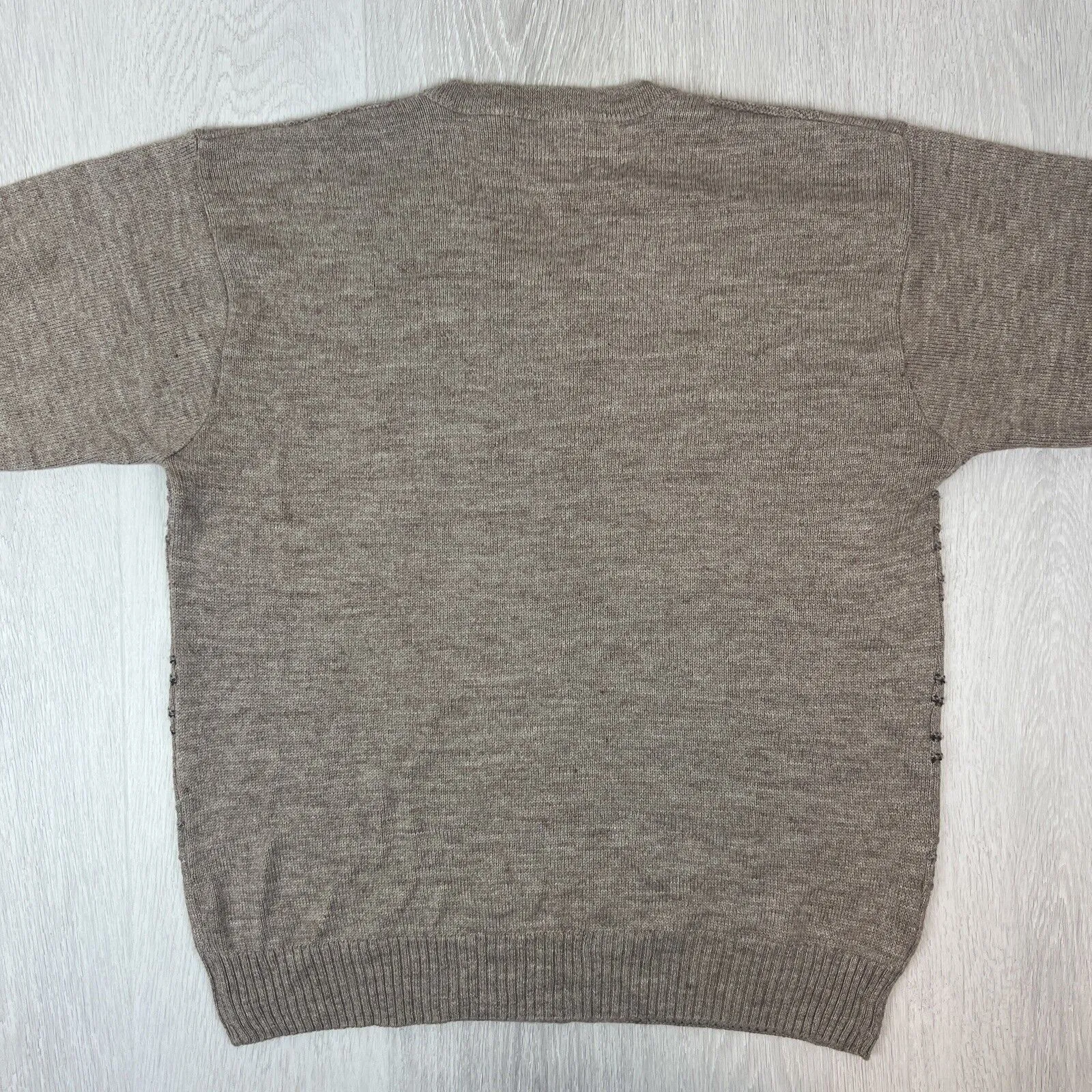 Tradewinds by Ansett Mens Brown Knitted Pullover Jumper Size 2XL