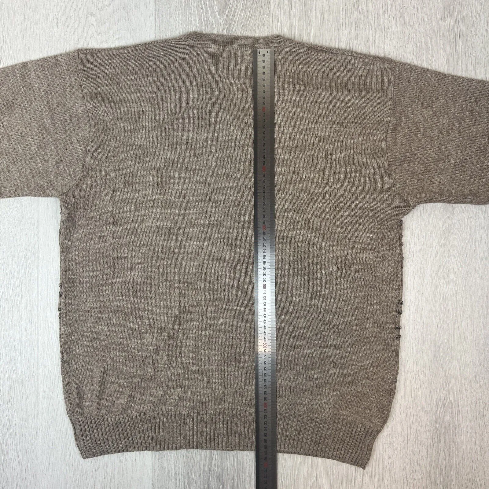 Tradewinds by Ansett Mens Brown Knitted Pullover Jumper Size 2XL
