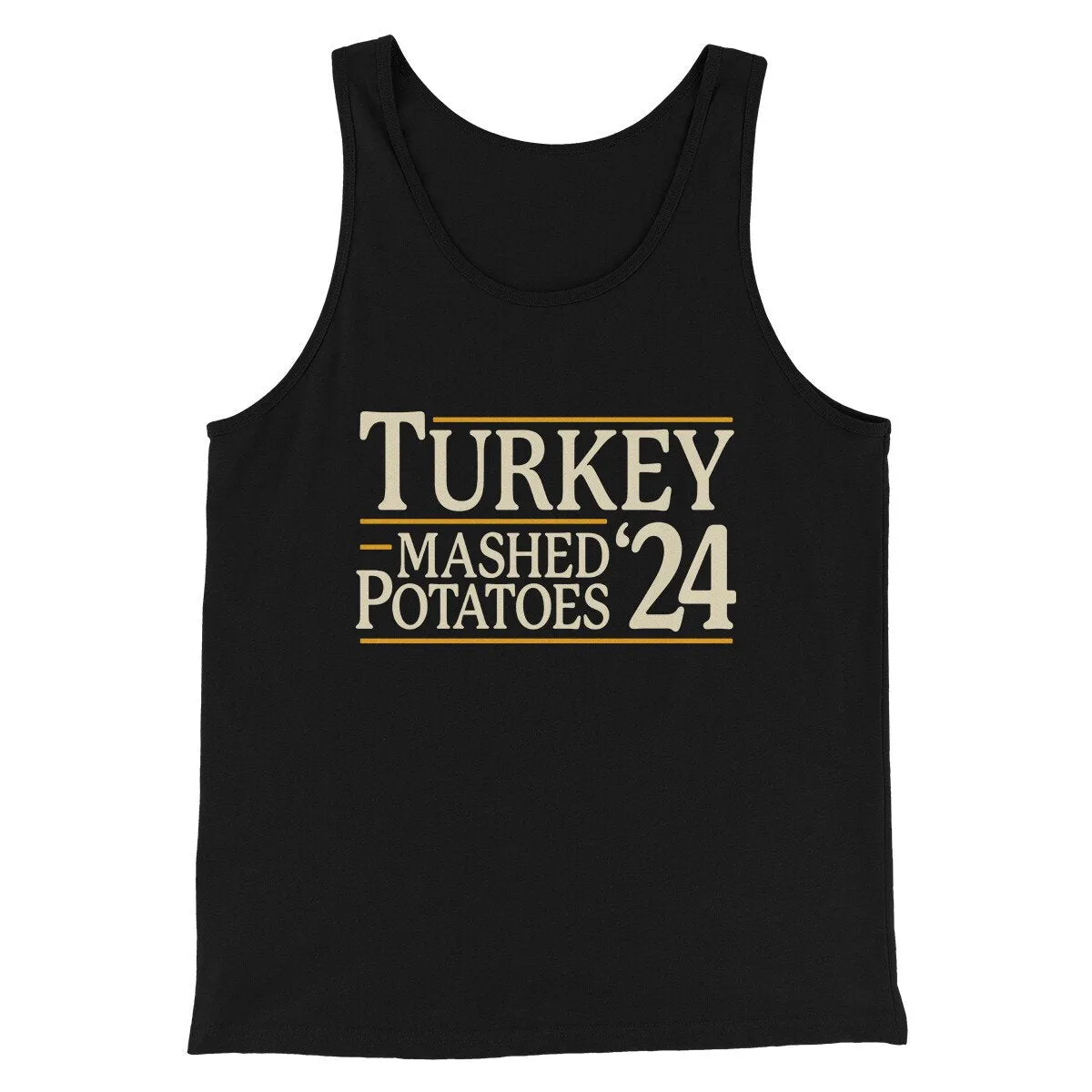Turkey & Mashed Potatoes 2024 Funny Thanksgiving Men/Unisex Tank Top