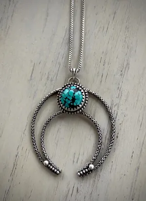 Turquoise Naja Crescent Pendant