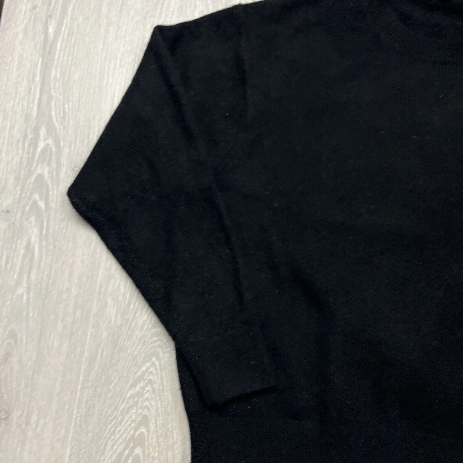 Uniqlo Womens Black 100% Wool Jumper Size XL