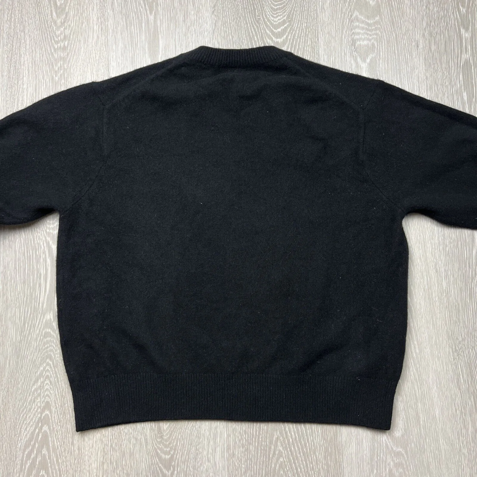 Uniqlo Womens Black 100% Wool Jumper Size XL