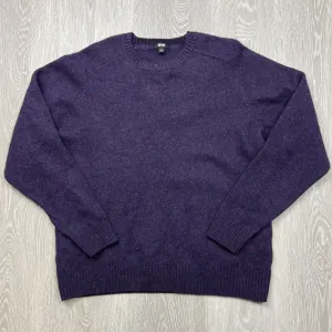 Uniqlo Womens Wool Purple Sweater Size Large