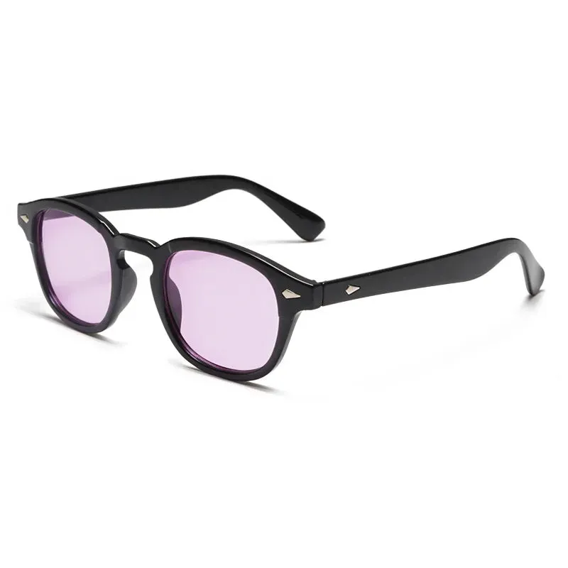Unisex Rivet Round Sunglasses