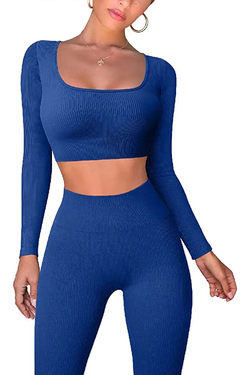 UT3133 Crop Shirt and Tights Workout Set