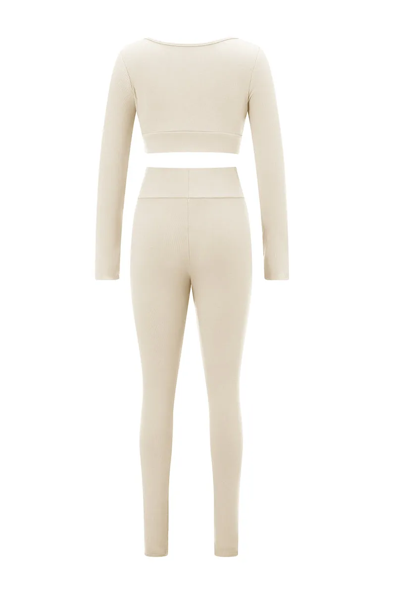 UT3133 Crop Shirt and Tights Workout Set