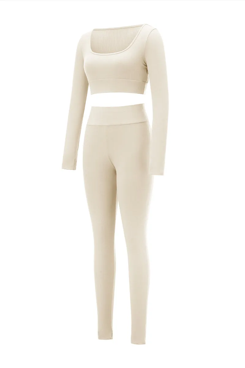 UT3133 Crop Shirt and Tights Workout Set
