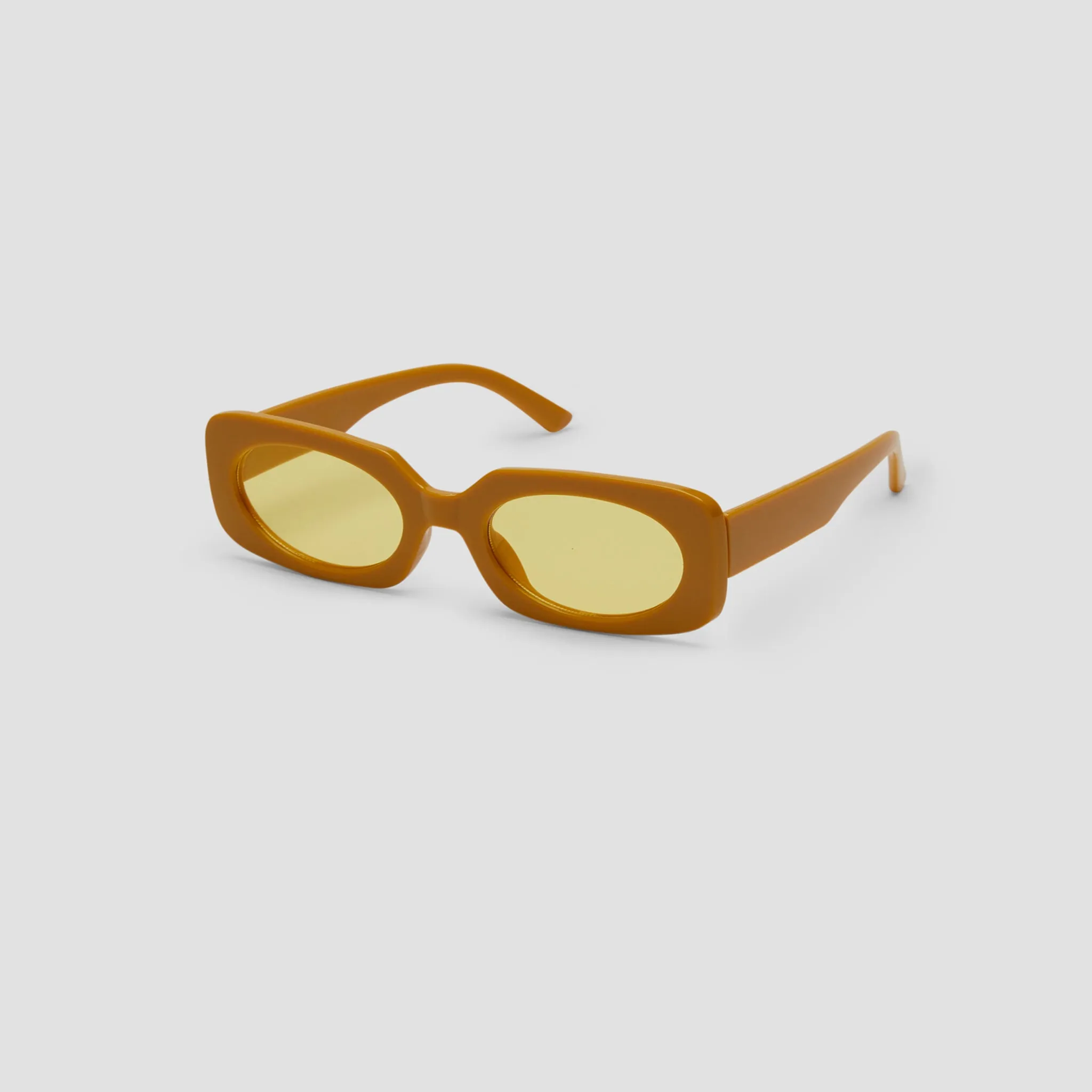 UV Protection Mustard Square Sunglasses