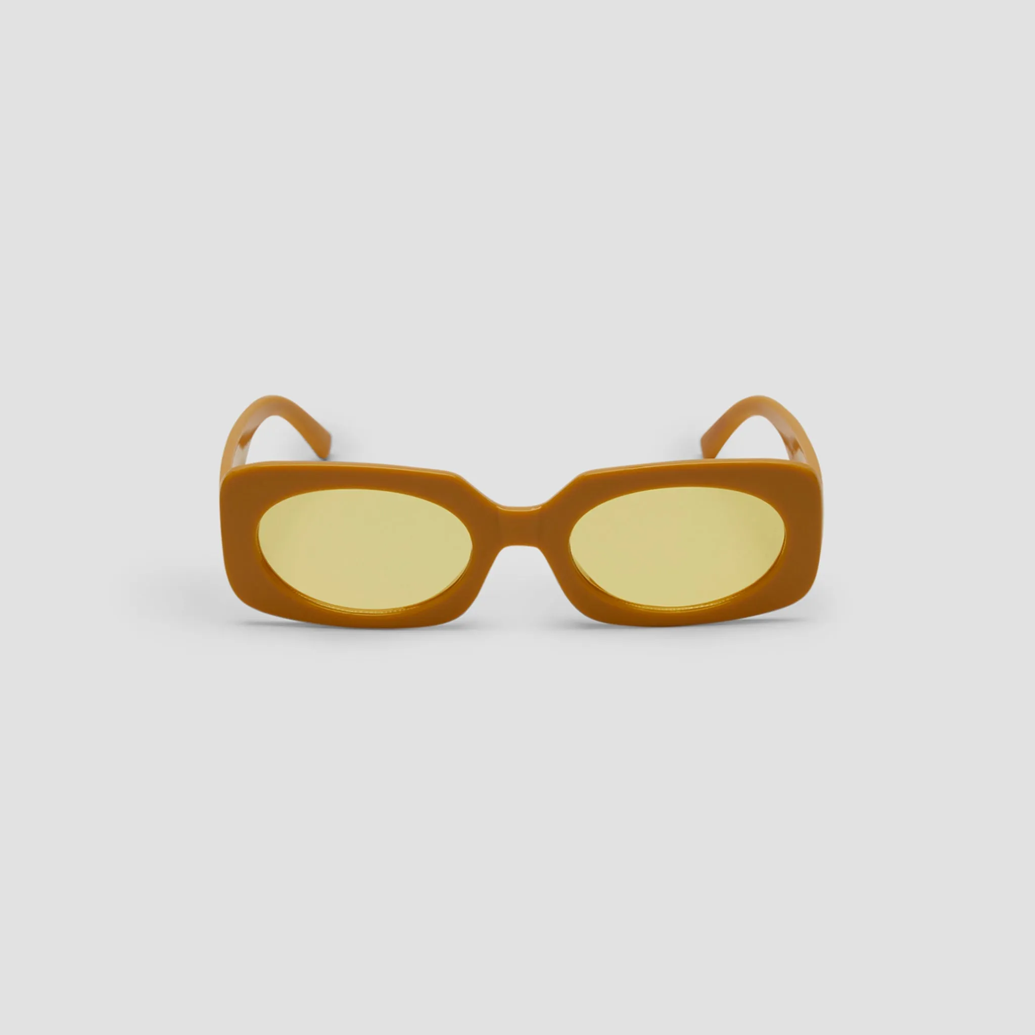 UV Protection Mustard Square Sunglasses