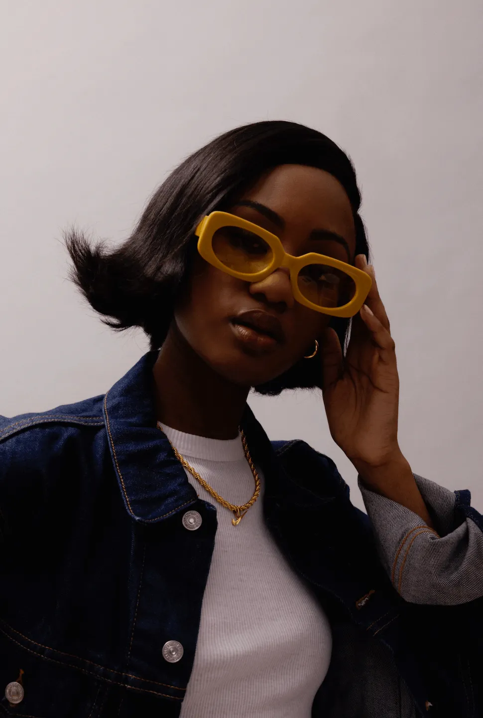 UV Protection Mustard Square Sunglasses