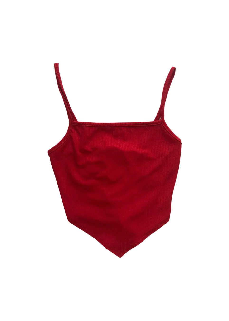 Valentina Cami Crop Top - Red