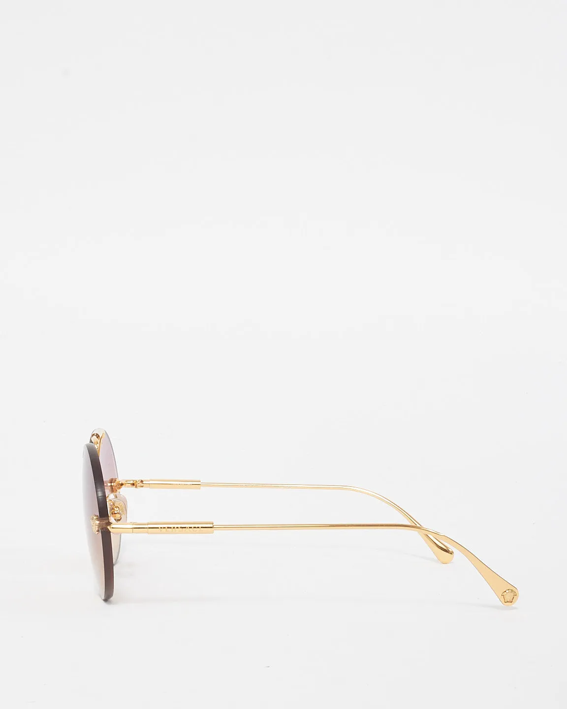 Versace Gold Round Frame Aviator MOD.2244 Sunglassees