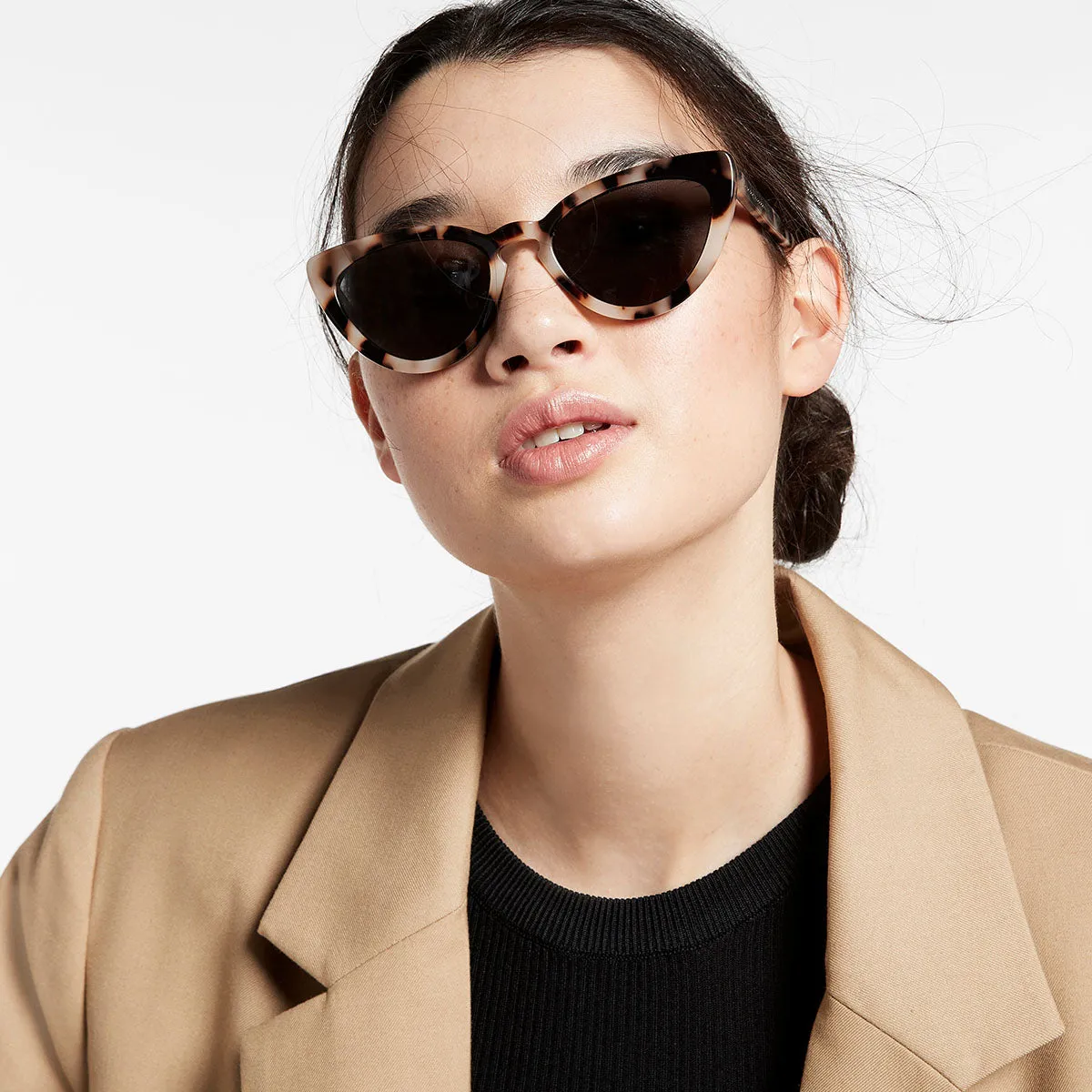 Villain Sunglasses - White Tort