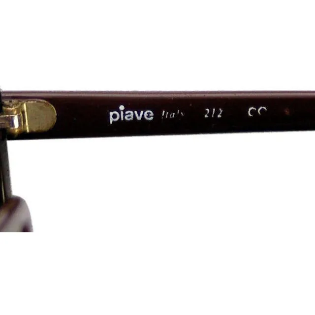 Vintage 1980s Brown Snakeskin Print Sunglasses Piavi Italy 212 CC w/ Soft Case