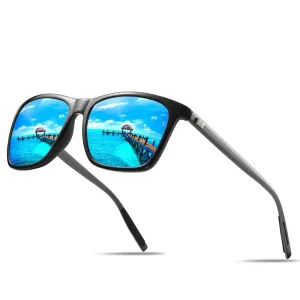 Vintage Aluminum Polarized Sunglasses - Classic Brand Coating Lens Driving Eyewear for Men and Women